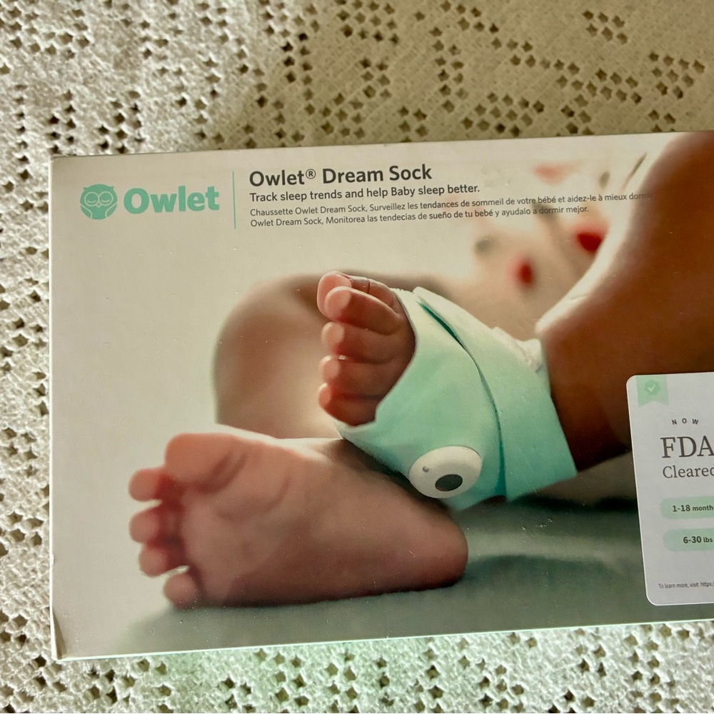 Owlet Dream Sock - Mint Green Baby Wearable